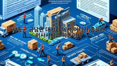 하동군 금남면 대치리 이사, 어디가 좋을까? 🤔 #이사서비스 #하동이사